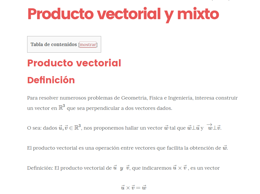 Producto Vectorial En R3 Y Producto Mixto Guia Completa Ejercicios Resueltos