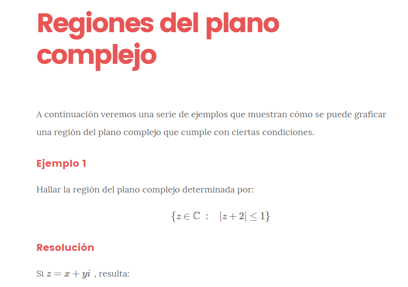 Regiones Del Plano Complejo Guia Completa Con Ejemplos Resueltos