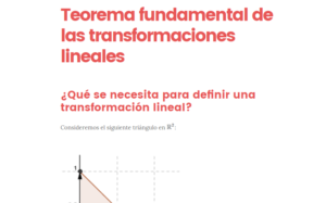 teorema fundamental de las transformaciones lineales